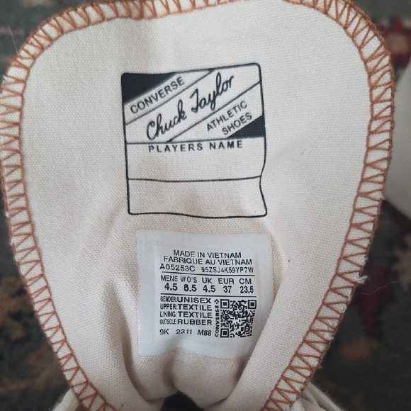 Converse Women's Heeled Boots - Tan and White - Picture 9 of 10